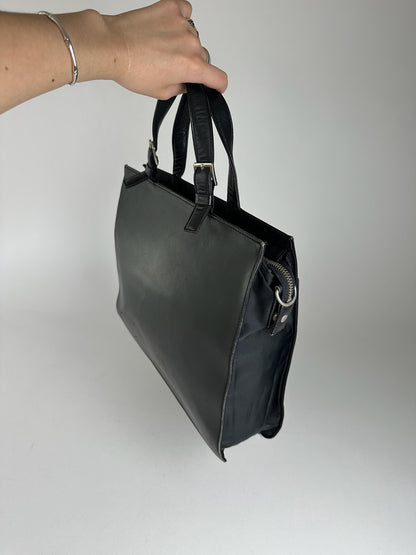 Vintage Yohji Yamamoto Leather Handbag black