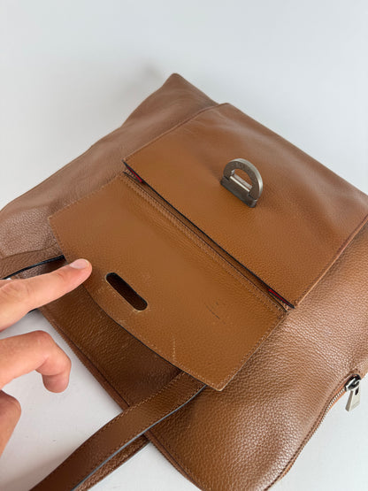 Sac à main vintage en cuir marron Céline Paris