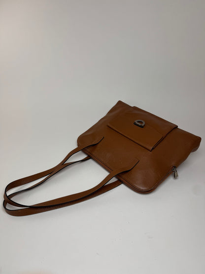 Sac à main vintage en cuir marron Céline Paris