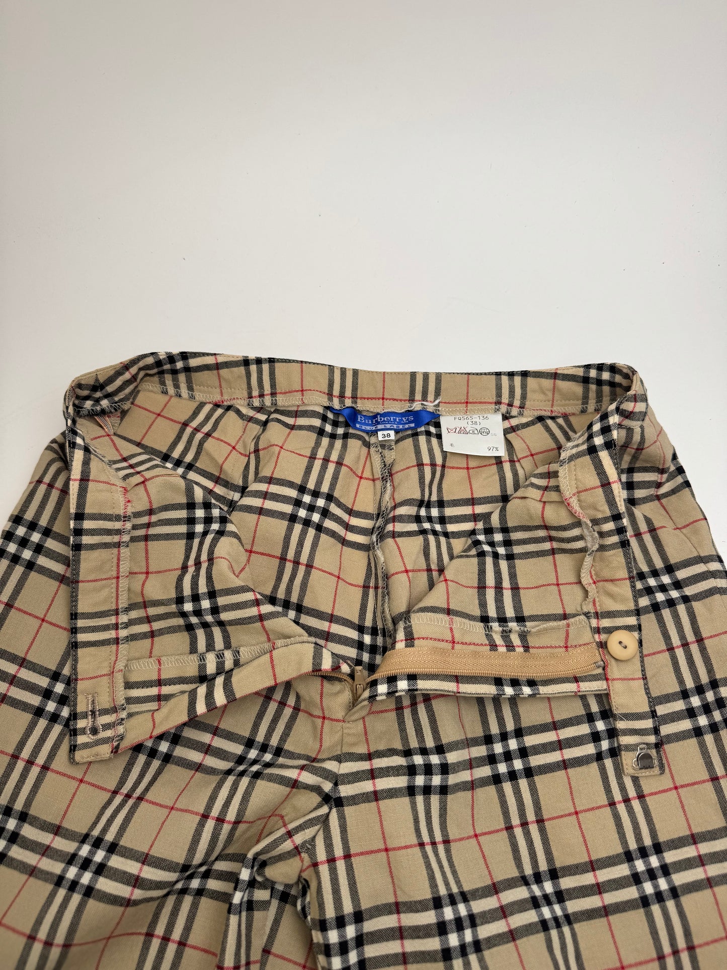 Vintage Burberry Nova Check 3/4 Pants M