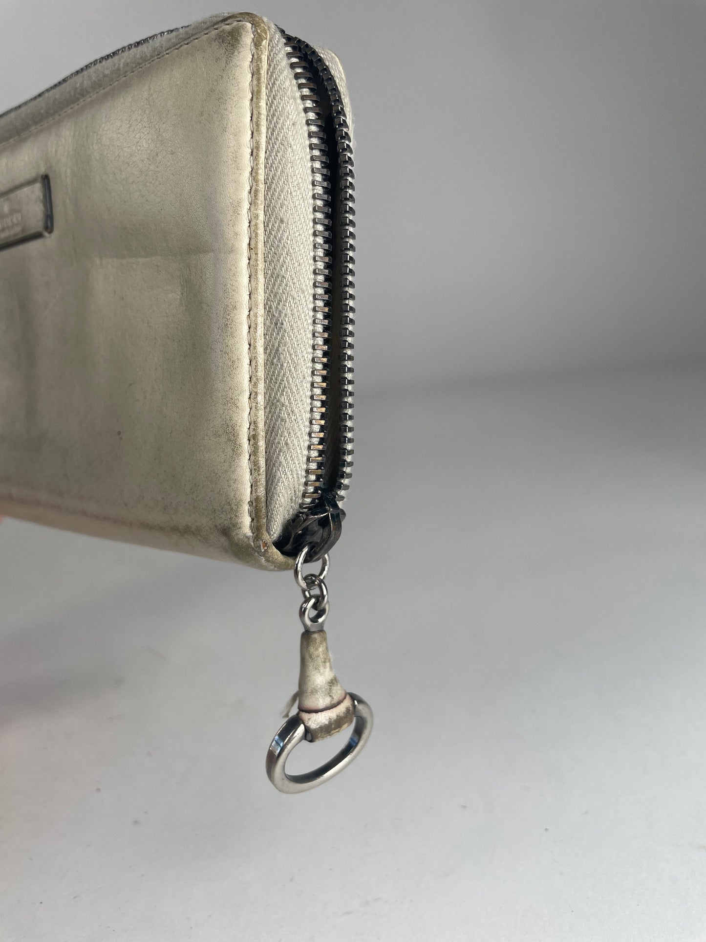 Vintage Gucci Leather Wallet White