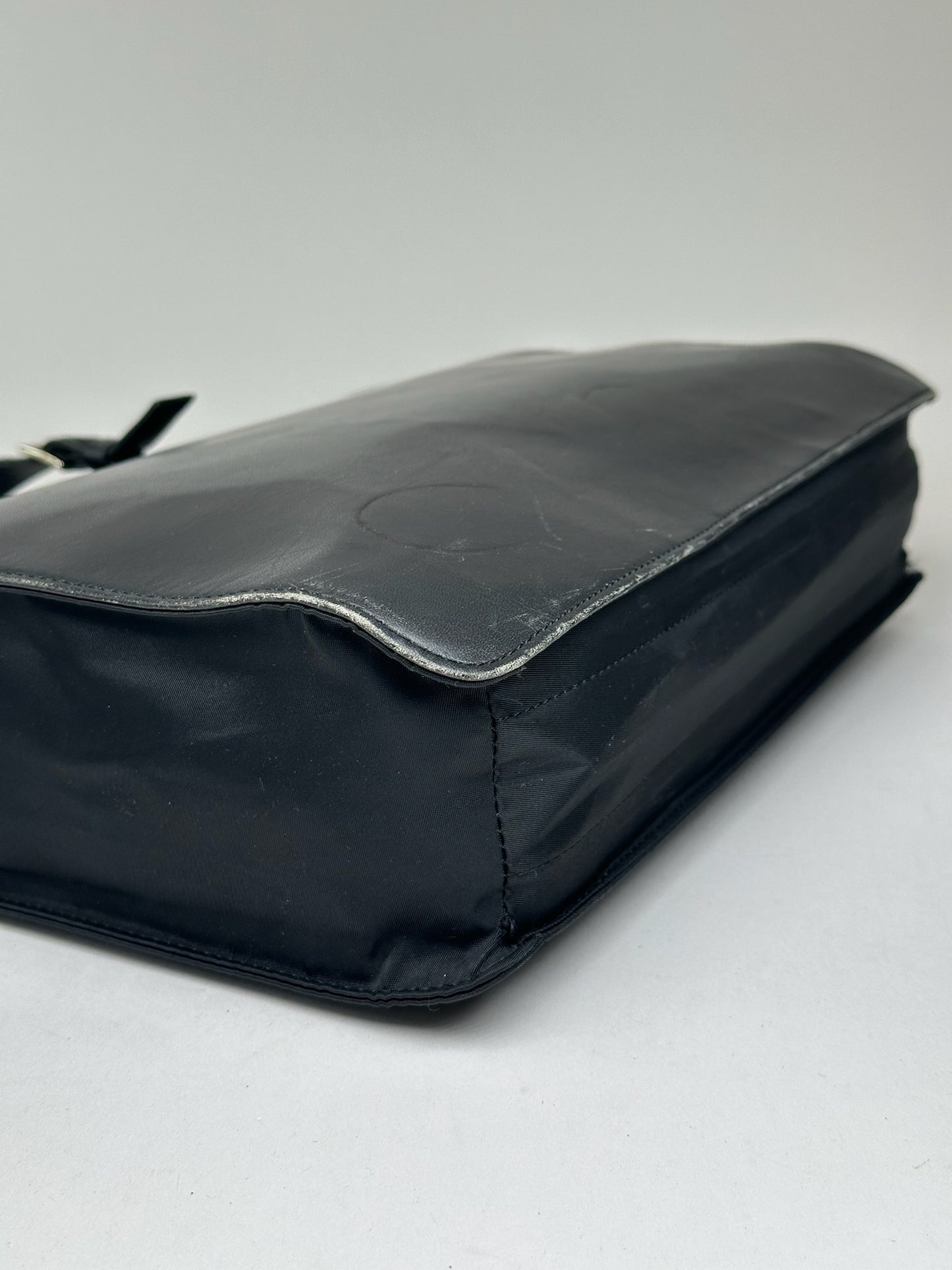 Vintage Yohji Yamamoto Leather Handbag black