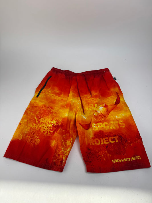 Vintage Kansai Yamamoto Men’s Swimwear Shorts Orange Yellow L