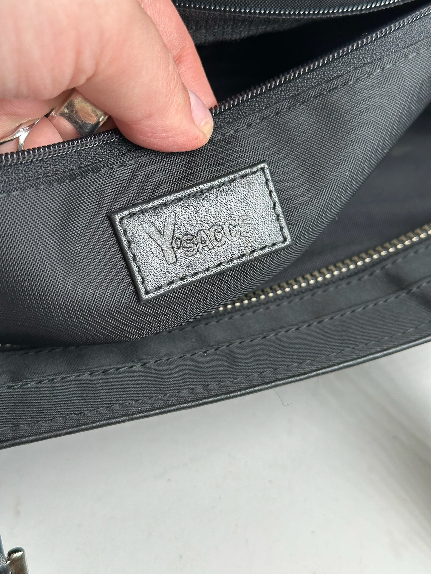 Vintage Yohji Yamamoto Leather Handbag black