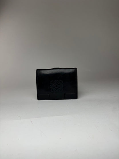 Vintage Loewe Anagram Leather wallet black