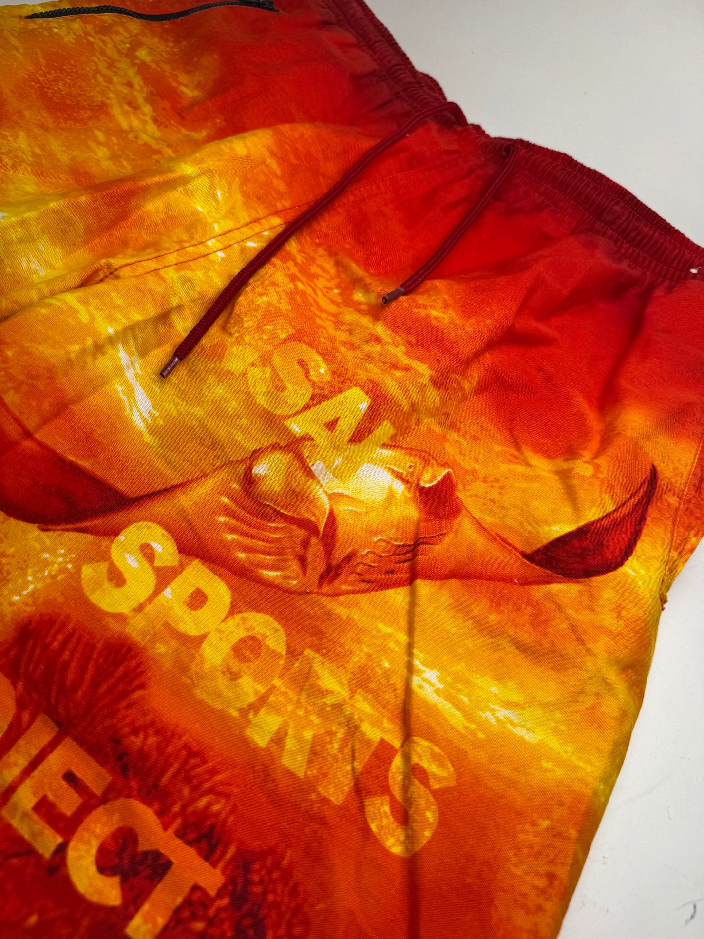 Vintage Kansai Yamamoto Men’s Swimwear Shorts Orange Yellow L