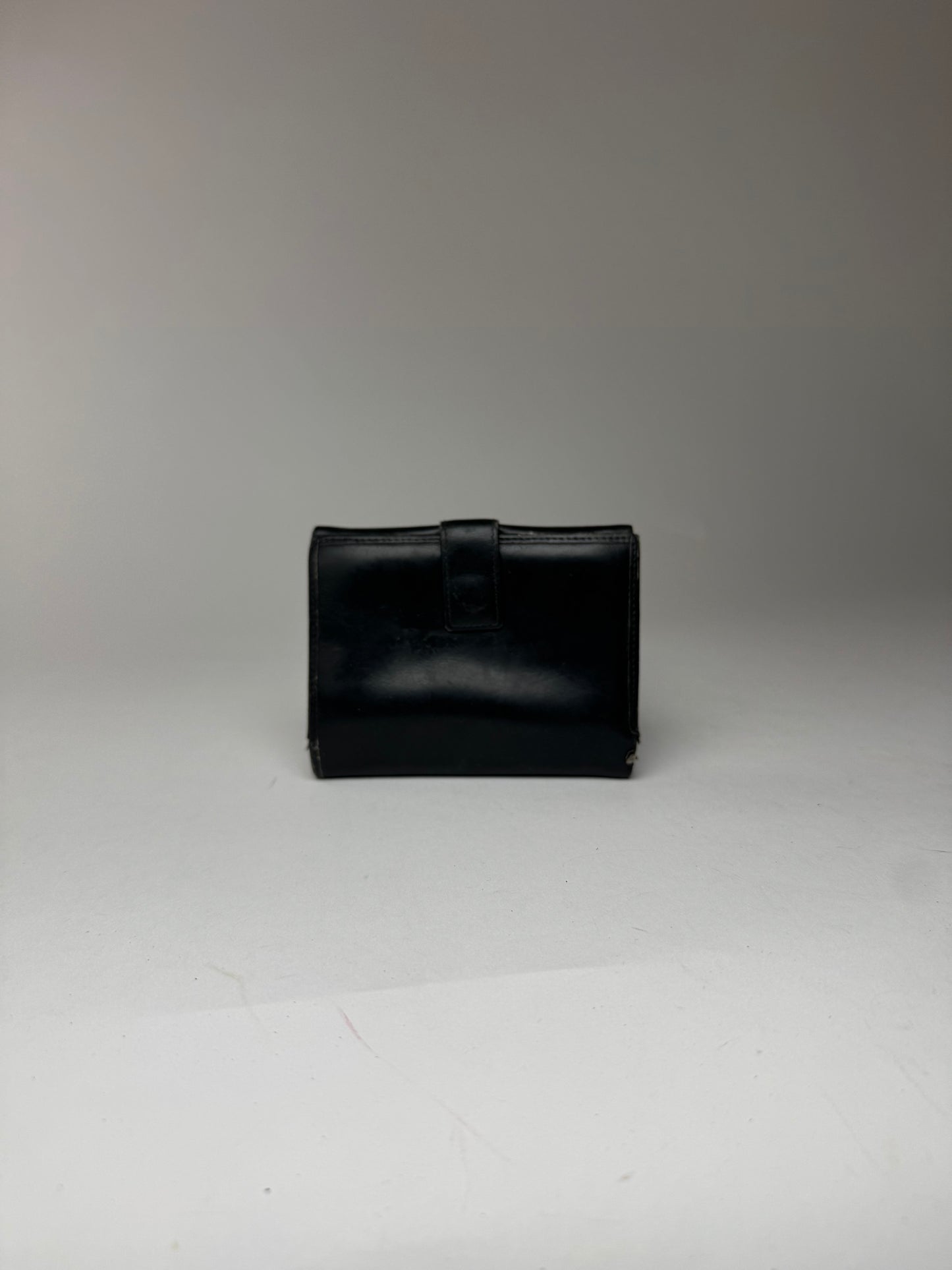 Vintage Loewe Anagram Leather wallet black
