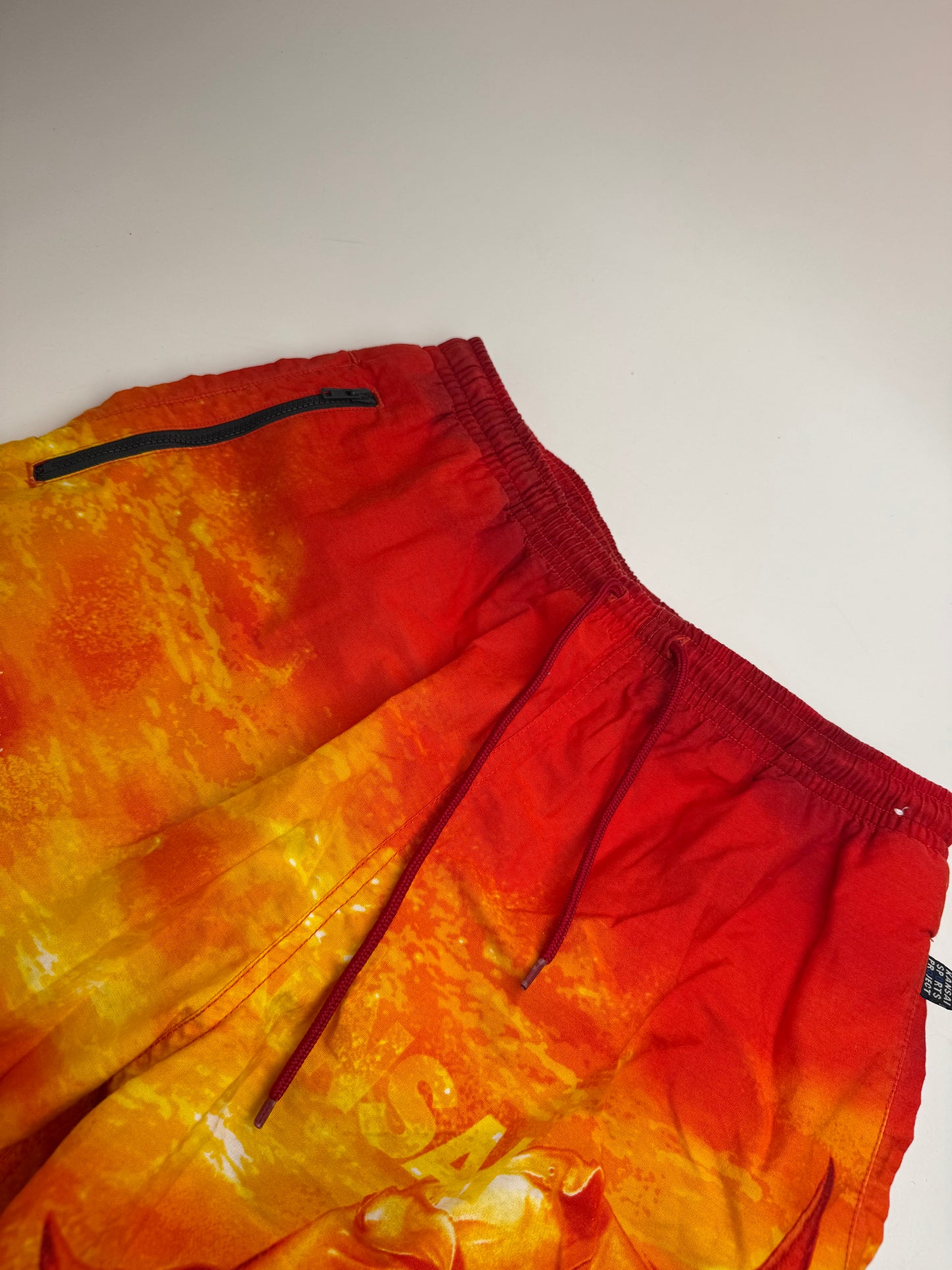 Vintage Kansai Yamamoto Men’s Swimwear Shorts Orange Yellow L