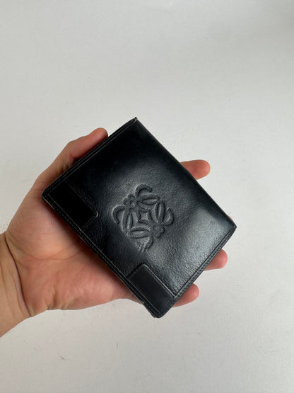 Vintage Loewe Anagram Leather wallet black
