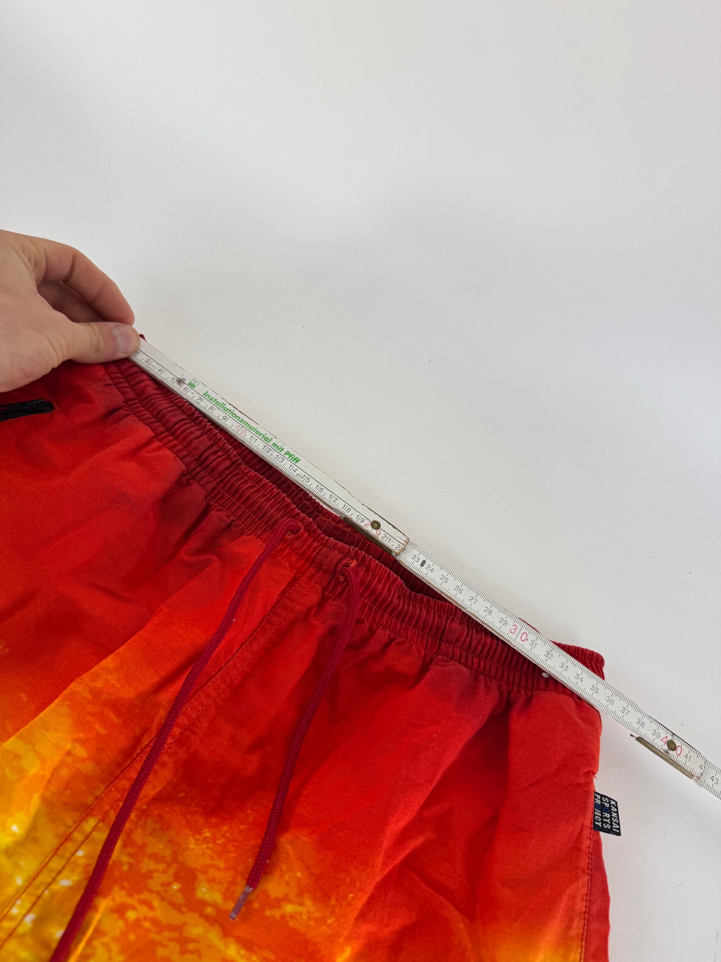 Vintage Kansai Yamamoto Men’s Swimwear Shorts Orange Yellow L