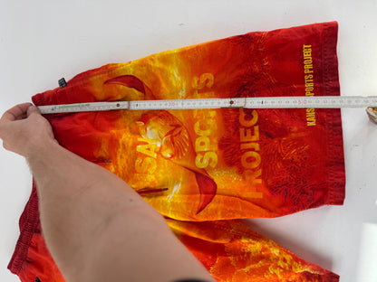 Vintage Kansai Yamamoto Men’s Swimwear Shorts Orange Yellow L