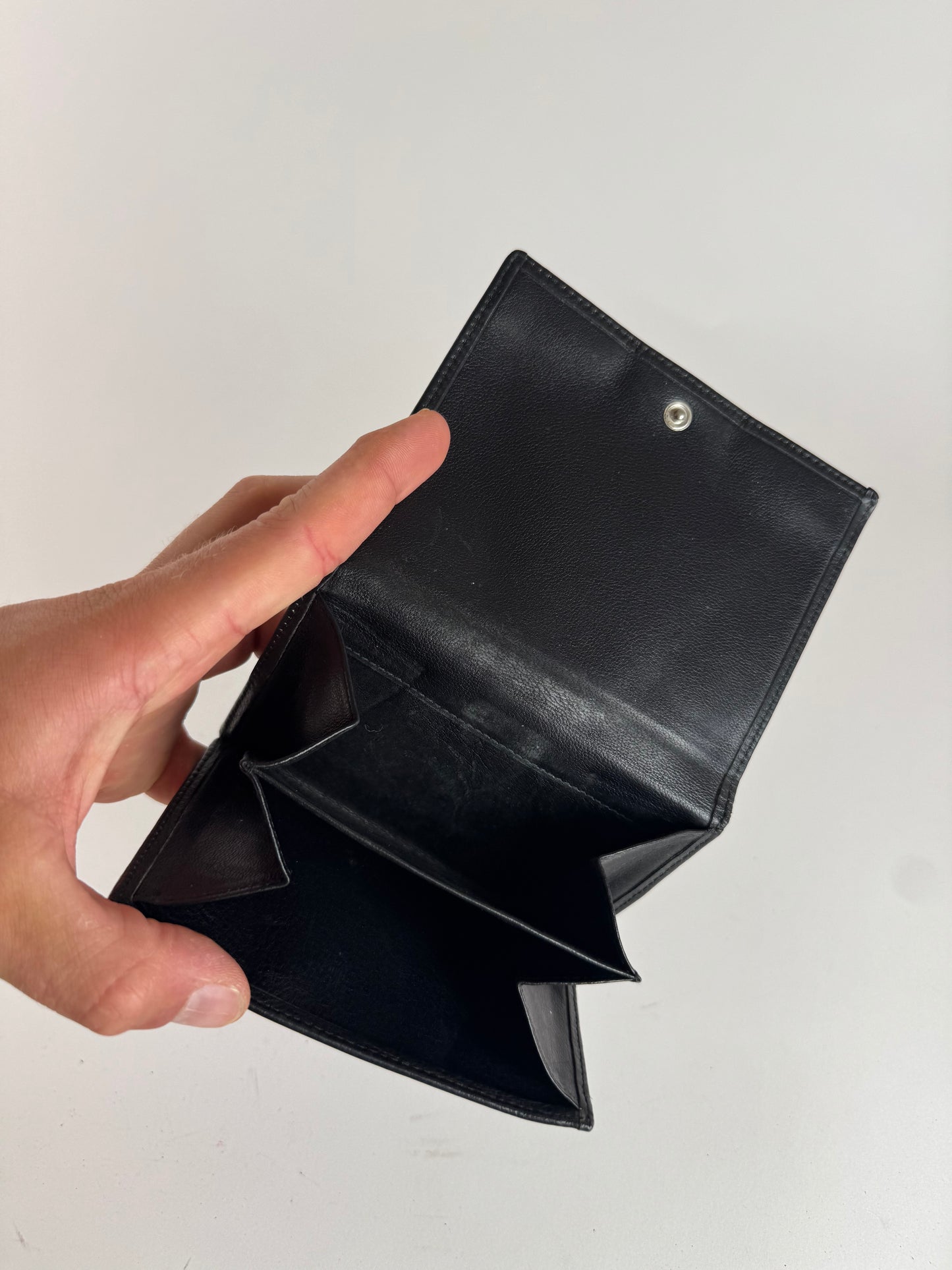 Vintage Loewe Anagram Leather wallet black