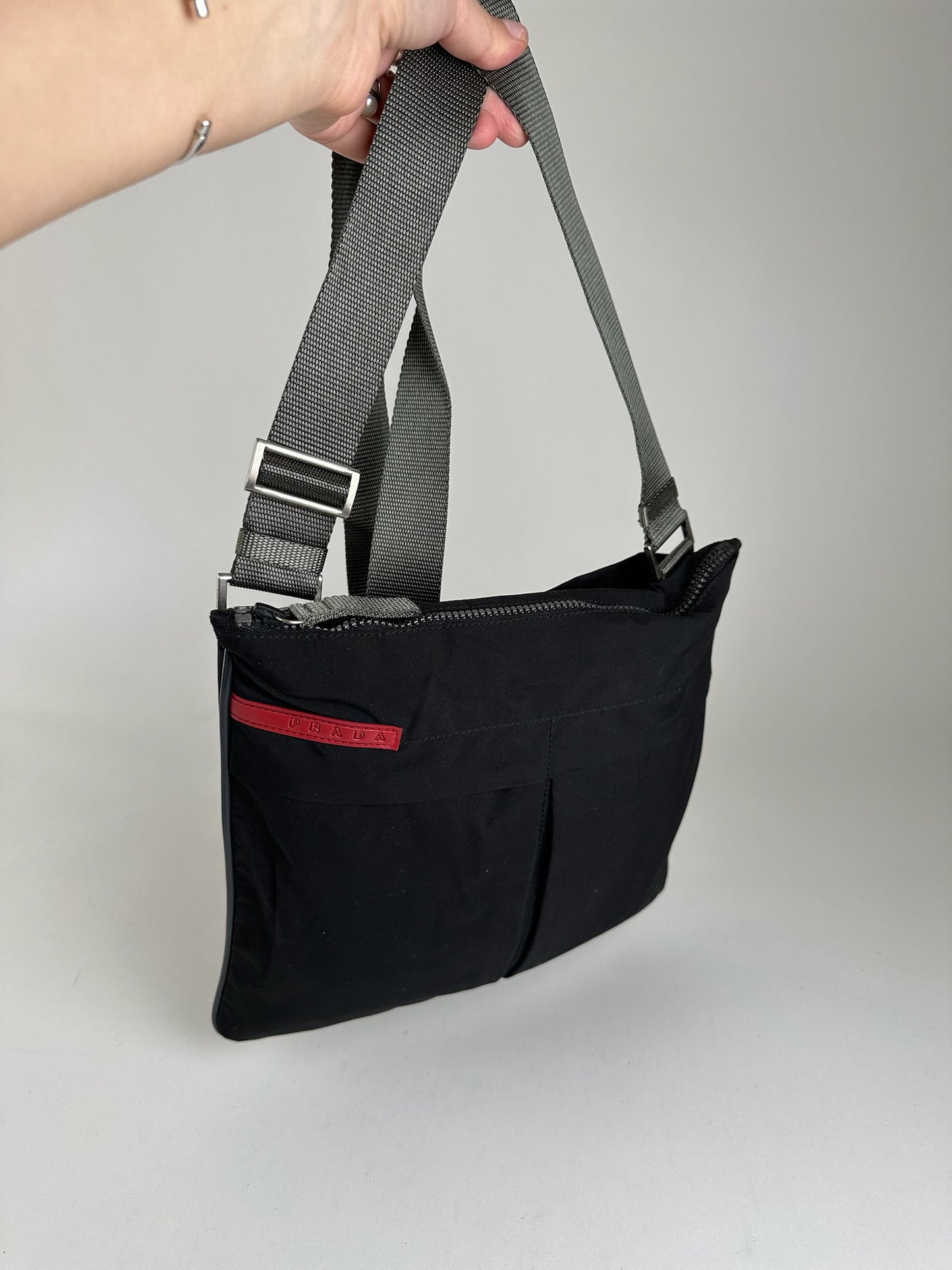 Vintage Prada Sport Crossbody Bag Black