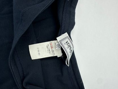Vintage Versace Maxi Dress Black L