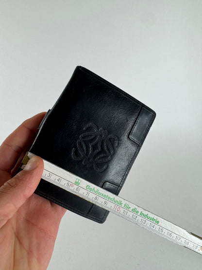 Vintage Loewe Anagram Leather wallet black