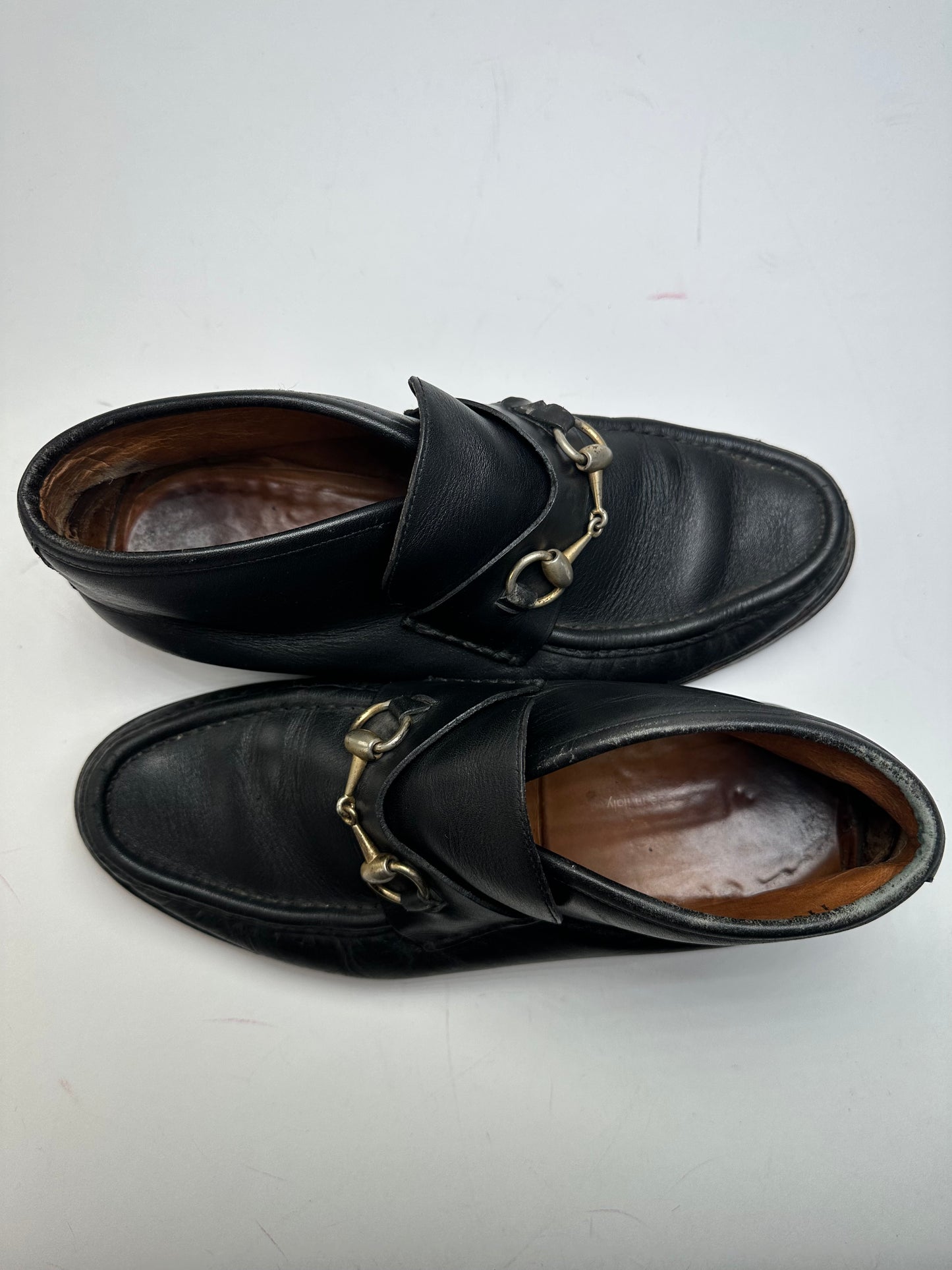 Vintage Gucci Horsebit Smooth Leather Ankle Boots Black EU40,5E