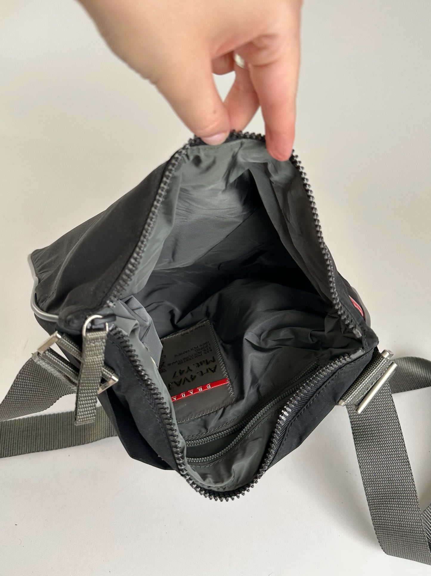 Vintage Prada Sport Crossbody Bag Black