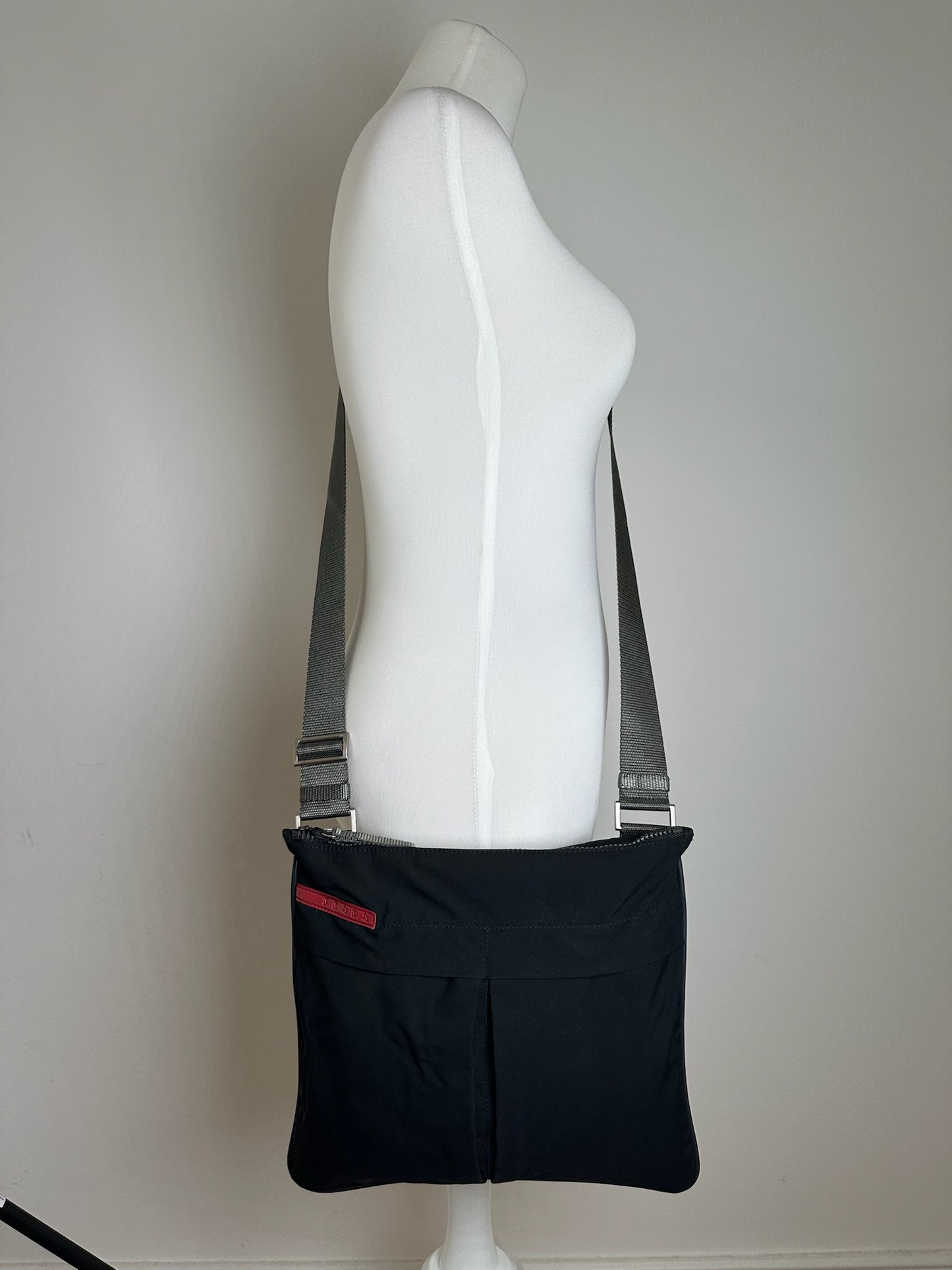 Vintage Prada Sport Crossbody Bag Black