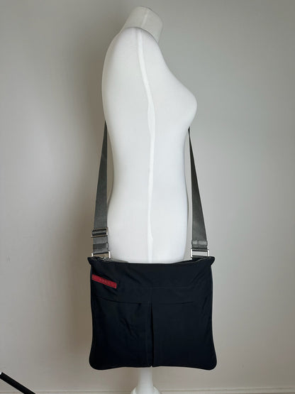 Vintage Prada Sport Crossbody Bag Black