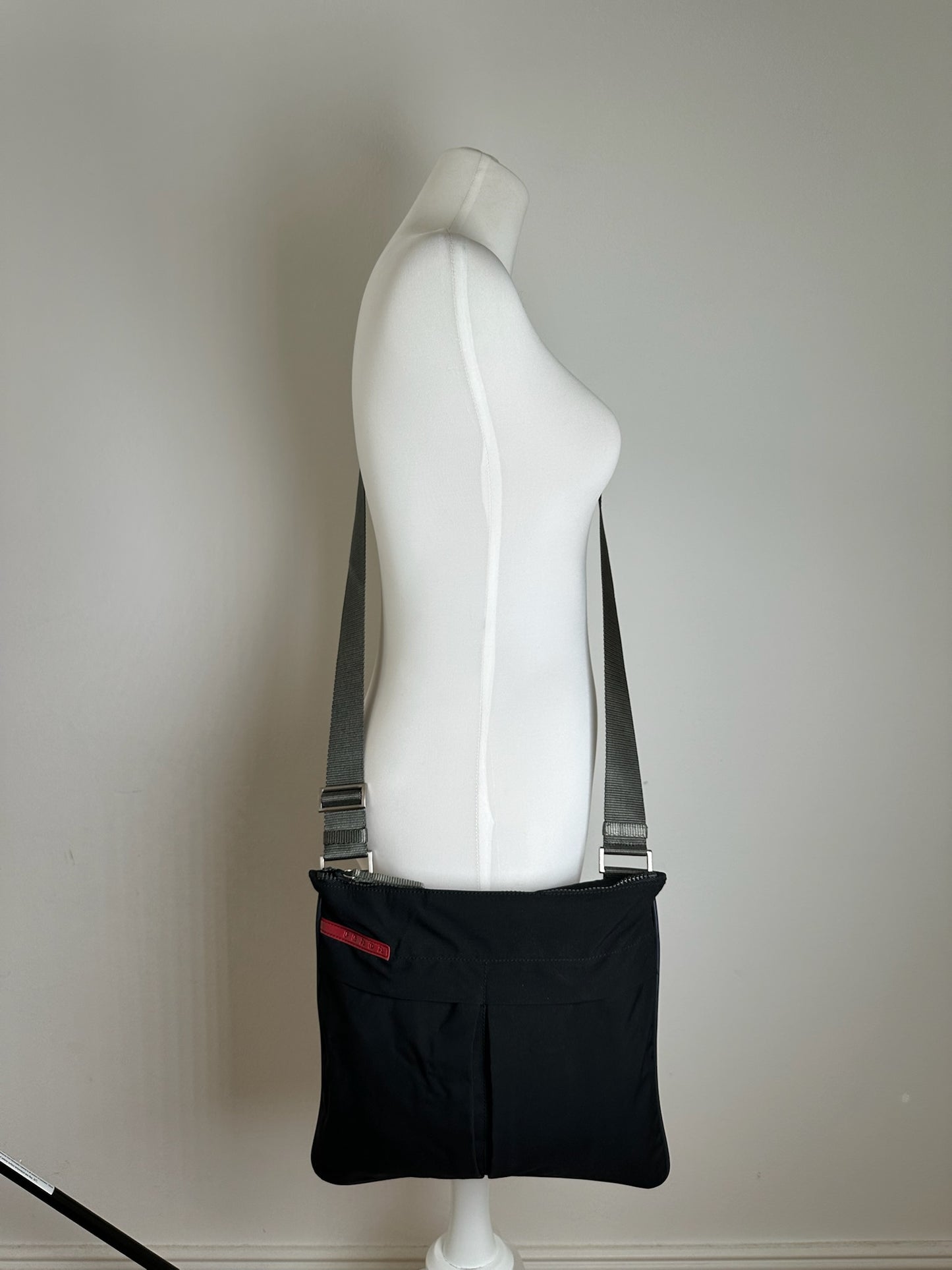 Vintage Prada Sport Crossbody Bag Black