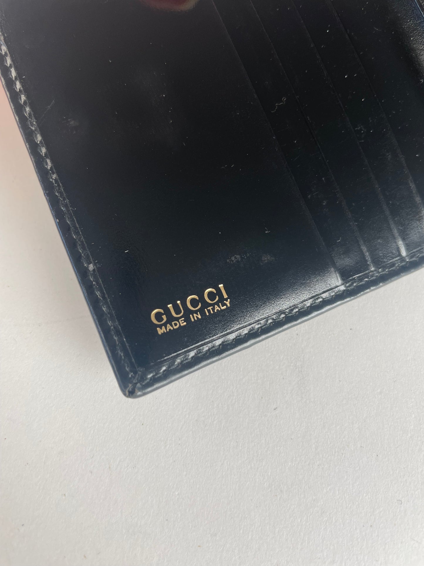 Vintage Gucci Leather Wallet Black