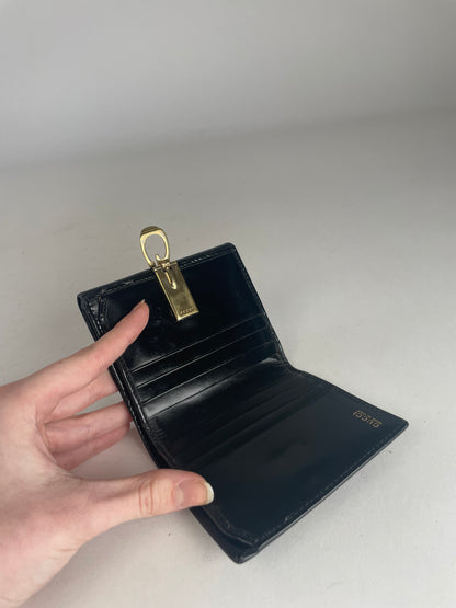 Vintage Gucci Leather Wallet Black