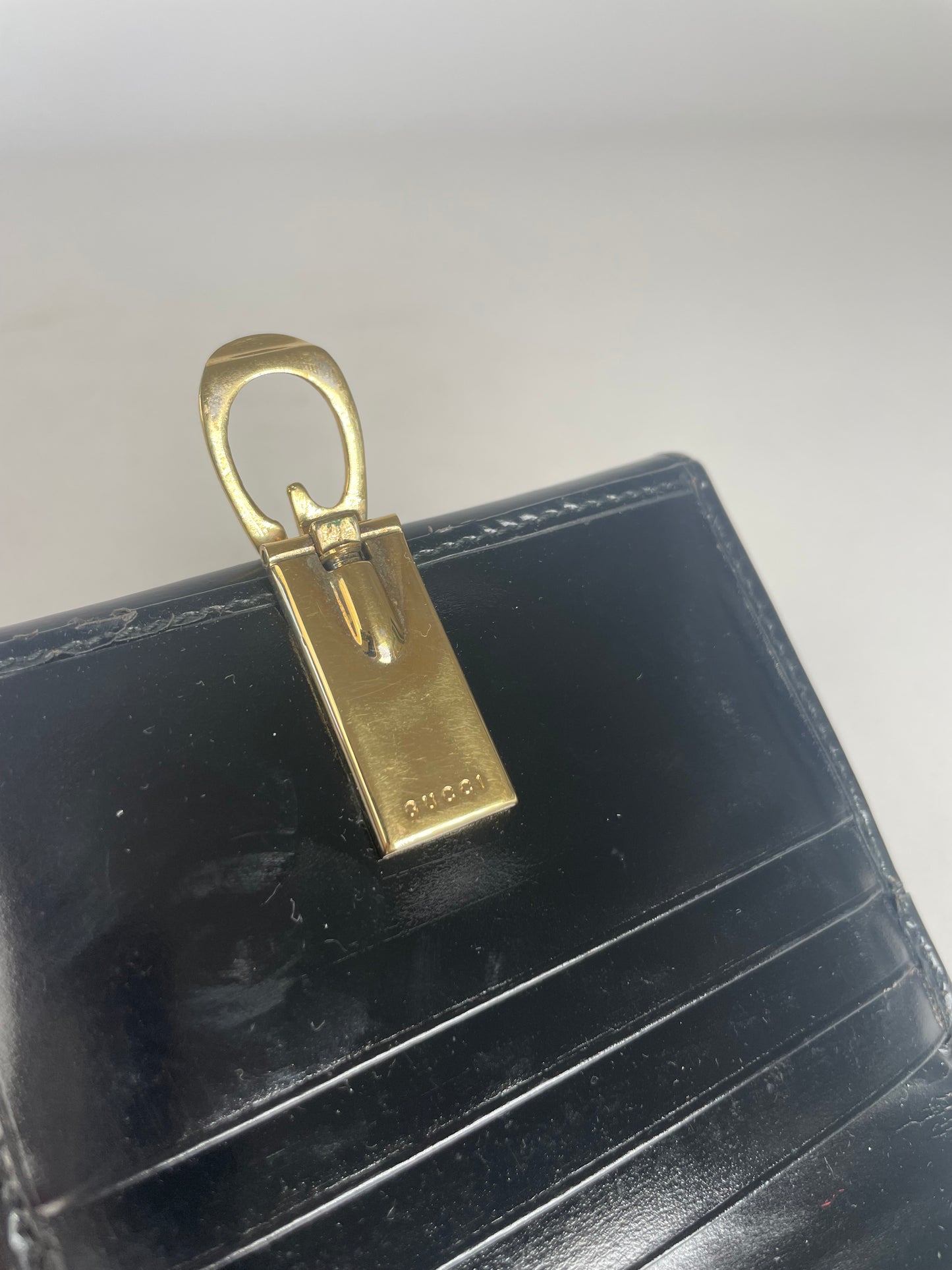 Vintage Gucci Leather Wallet Black