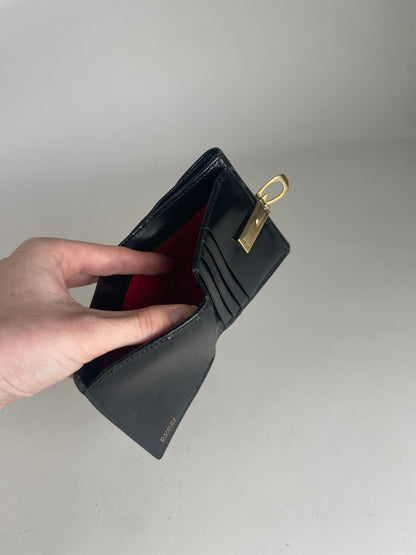 Vintage Gucci Leather Wallet Black