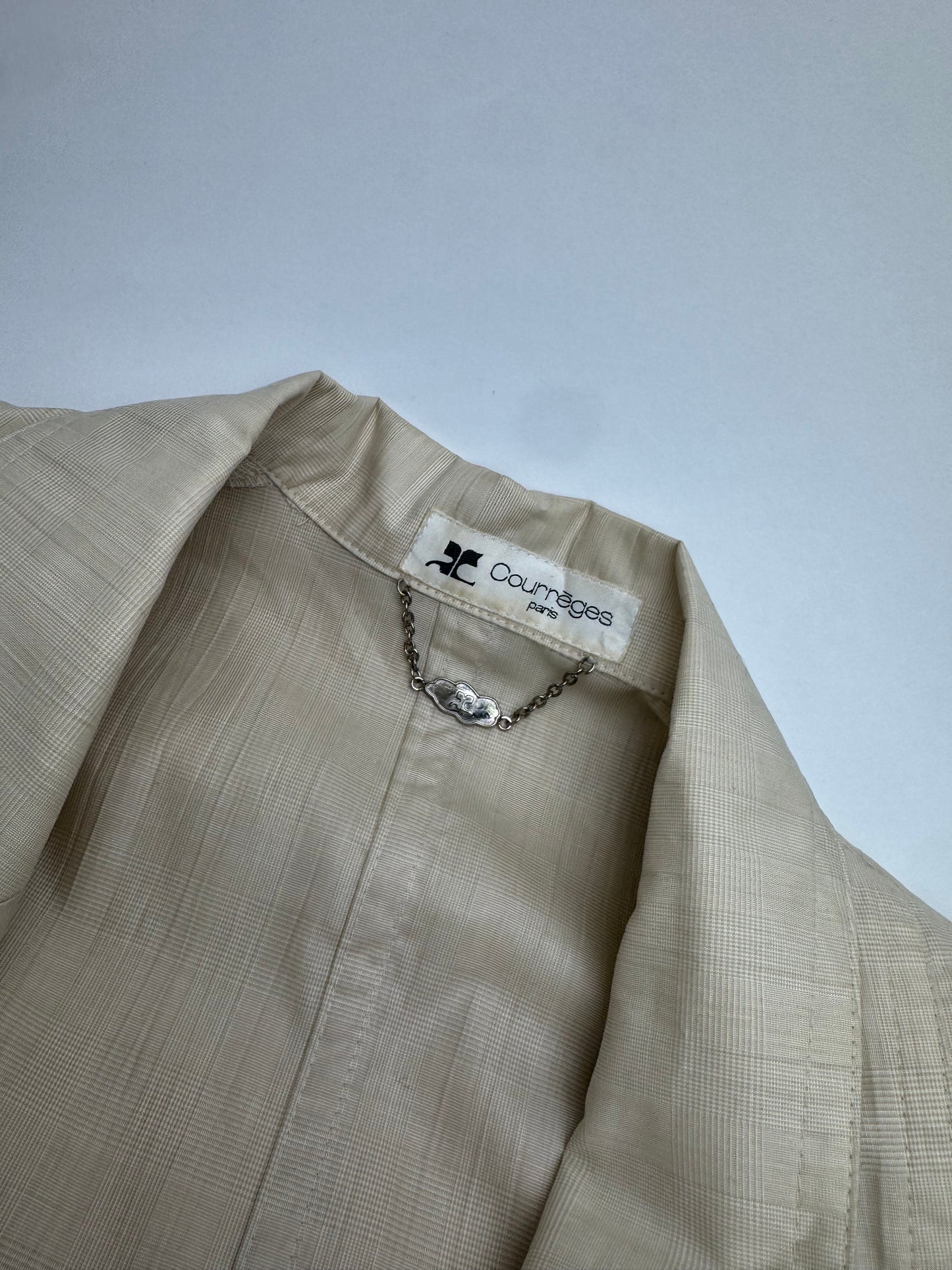 Vintage Courreges Trenchcoat Beige / Gold  38\M