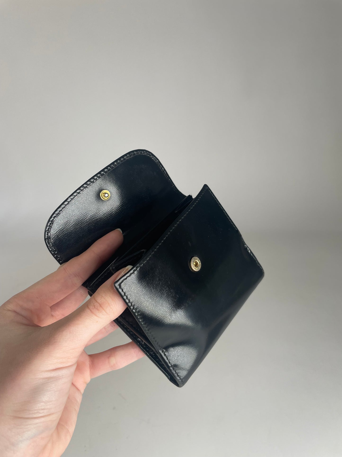 Vintage Gucci Leather Wallet Black