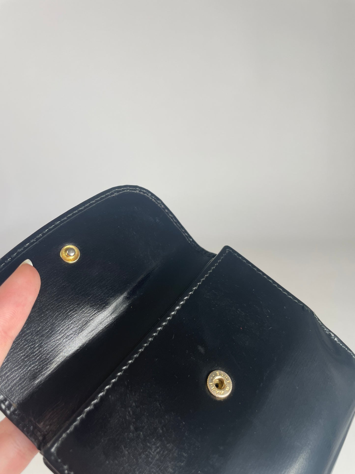 Vintage Gucci Leather Wallet Black