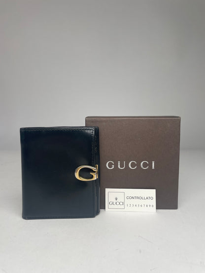 Vintage Gucci Leather Wallet Black