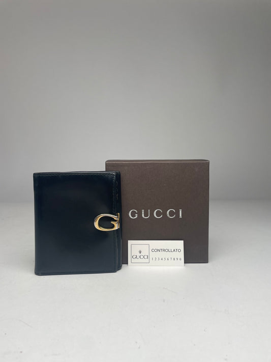 Vintage Gucci Leather Wallet Black