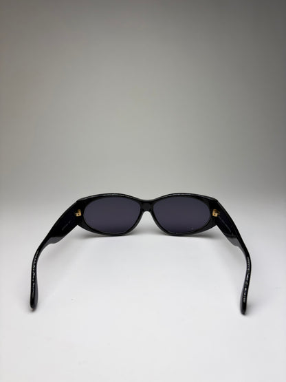 Vintage Gucci Cat-Eye Sunglasses Early 2000s Black Gold