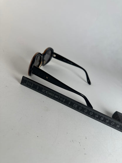 Vintage Celine Paris Sunglasses Black Brown