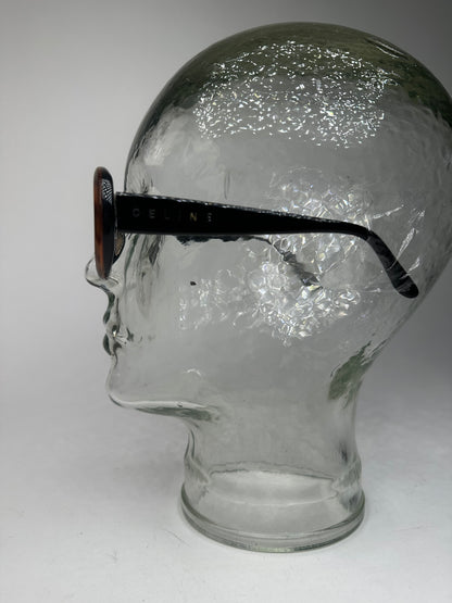 Vintage Celine Paris Sunglasses Black Brown