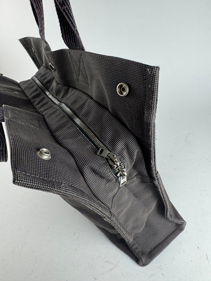 Sac à main Hermès vintage en polyester anthracite