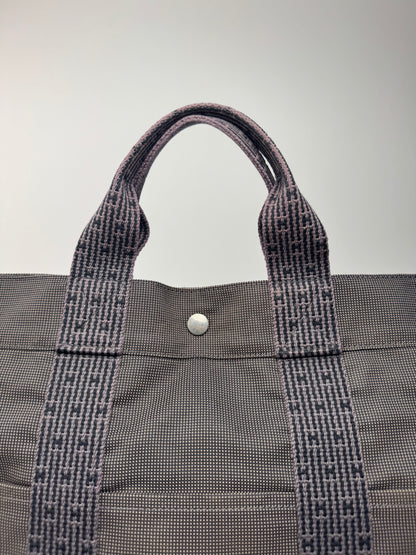 Sac à main Hermès vintage en polyester anthracite