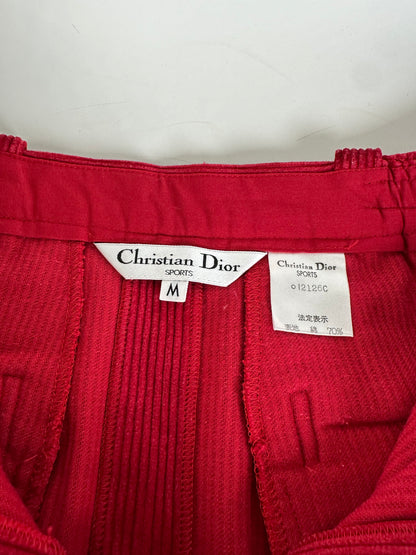 Vintage Dior Cotton Corduroy Skirt Red M