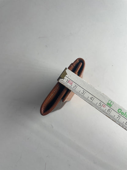 Vintage Celine Paris MonogramLeather Card Holder Brown