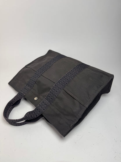 Sac à main Hermès vintage en polyester anthracite