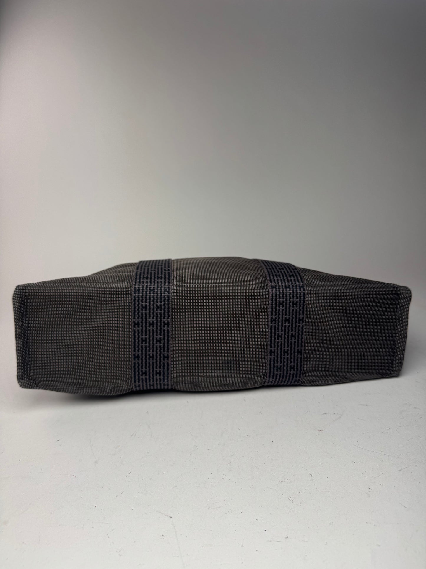 Sac à main Hermès vintage en polyester anthracite