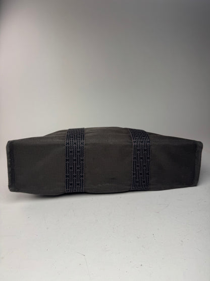 Sac à main Hermès vintage en polyester anthracite