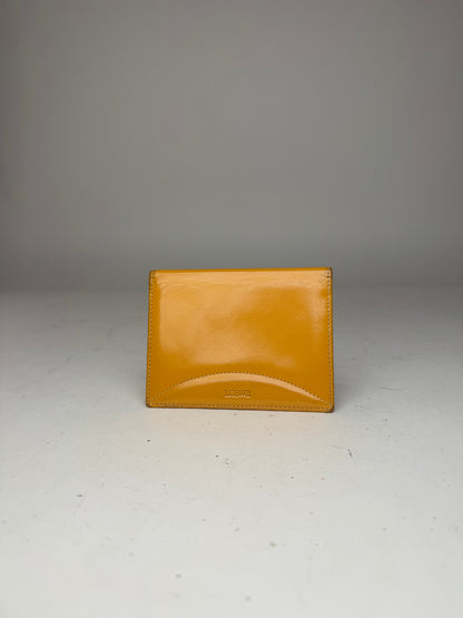 Vintage Loewe Madrid Leather Card Holder Yellow