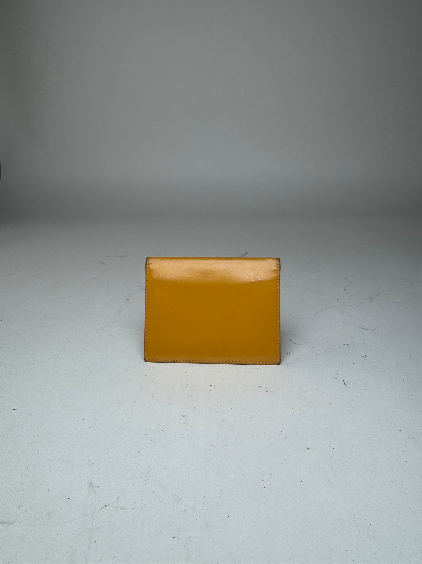 Vintage Loewe Madrid Leather Card Holder Yellow
