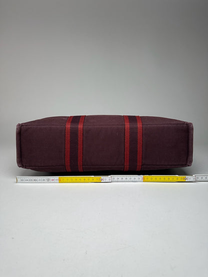 Vintage Hermes shopper bag purple