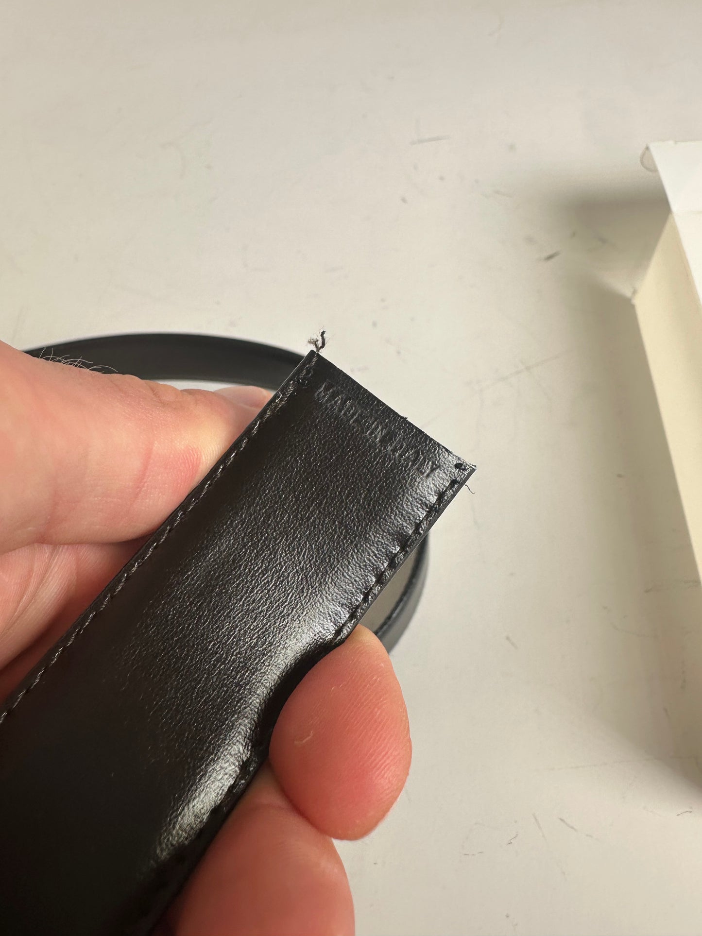 Vintage Givenchy 4G Logo Leather Belt Black Gold