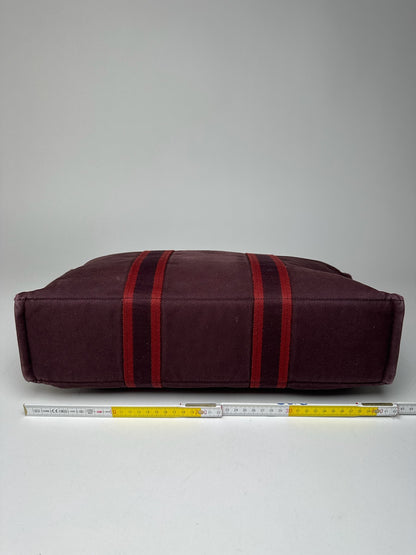 Vintage Hermes shopper bag purple