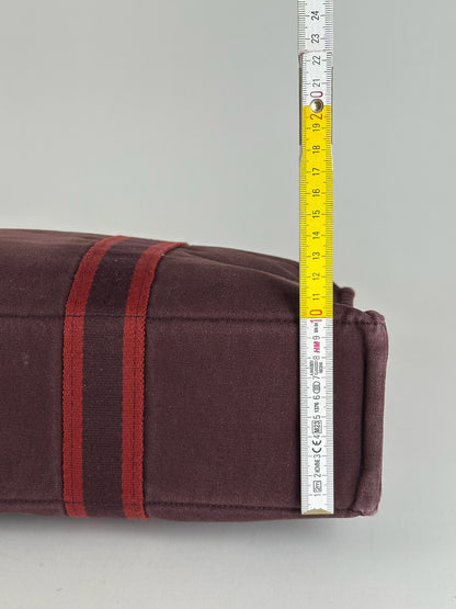 Vintage Hermes shopper bag purple