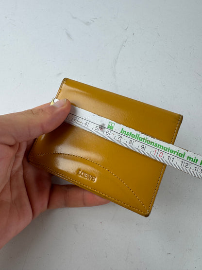 Vintage Loewe Madrid Leather Card Holder Yellow